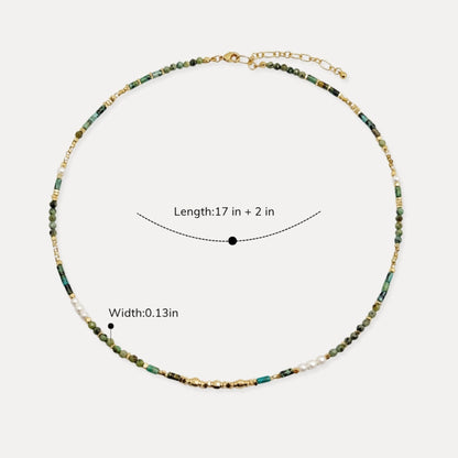 Verdant Coast Beaded Necklace